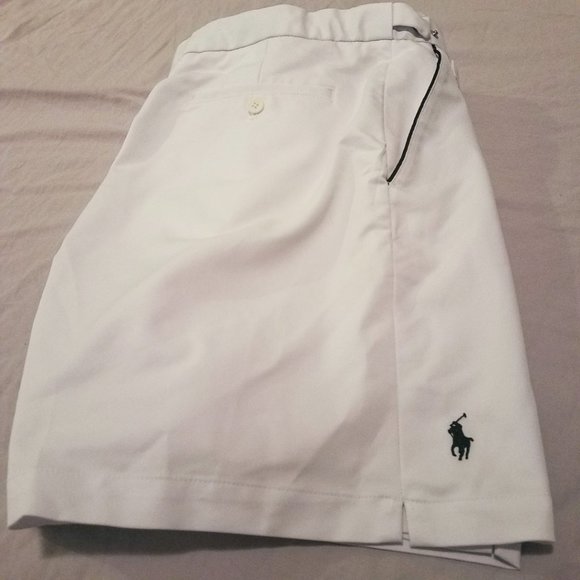 POLO RALPH LAUREN WHITE TENNIS SHORTS Size 40 - Picture 3 of 14